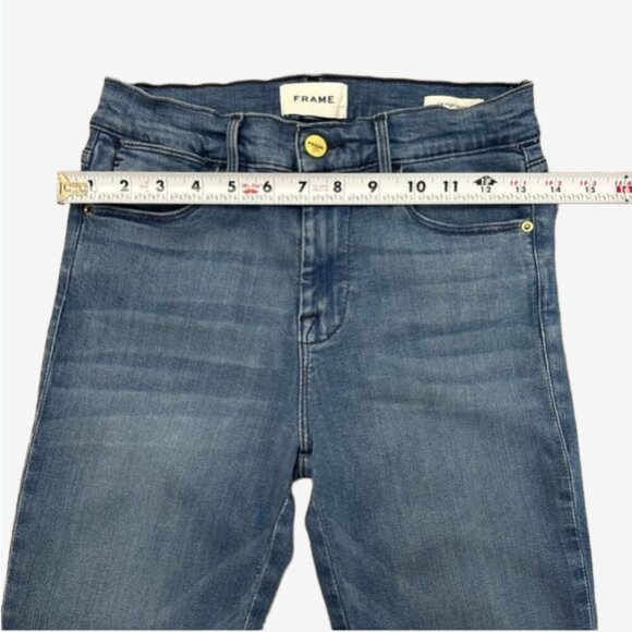 Frame Le High Skinny Jeans Blue Lagoon Wash Designer Denim 26 - Picture 11 of 11